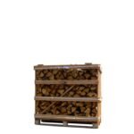 Caja Crème du Bois con 1,1 m³ de leña de roble ultraseca