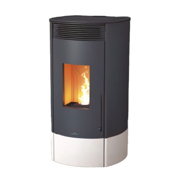 Estufa de pellets Bronpi Mila marfil con WiFi