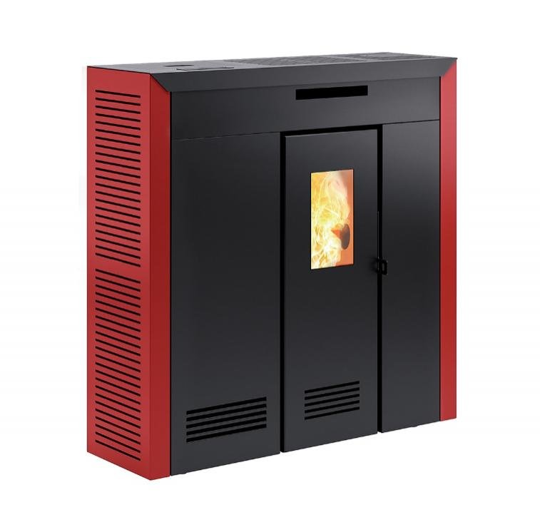 Estufa de pellets Carmen Slim Canalizable 12kw - 1 Estufa de pellets Carmen Slim canalizable de 12 kW