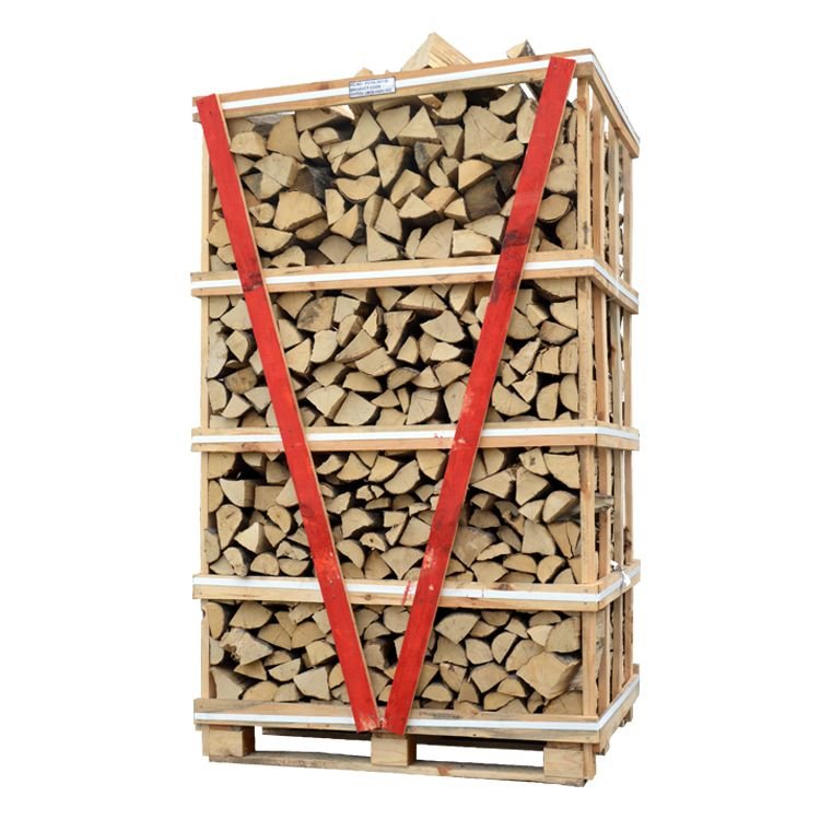 Caja premium de leña de carpe ultraseca – 2 m³