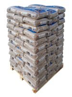 Palé de pellets Woodstock Premium con sacos de 15 kg